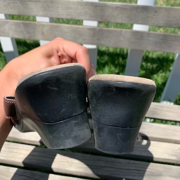 Clarks leather wedge sandals - Picture 3 of 8